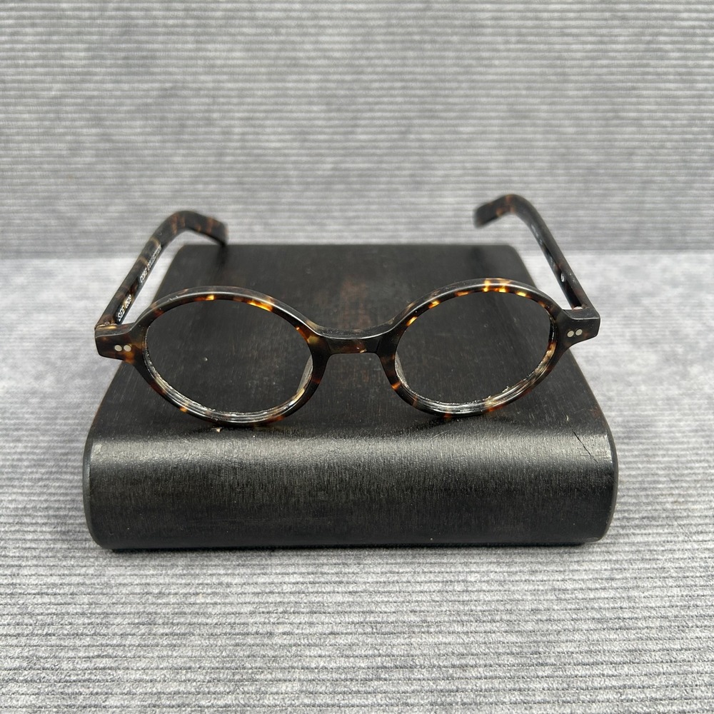 SEE 0529 Core Collection Dark Tortoise Round Y2k Eyeglasses 44-22-140 C3